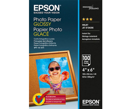Papier do drukarki EPSON Photo Glossy Paper 10x15 cm (4x6") (100 ark.) C13S042548